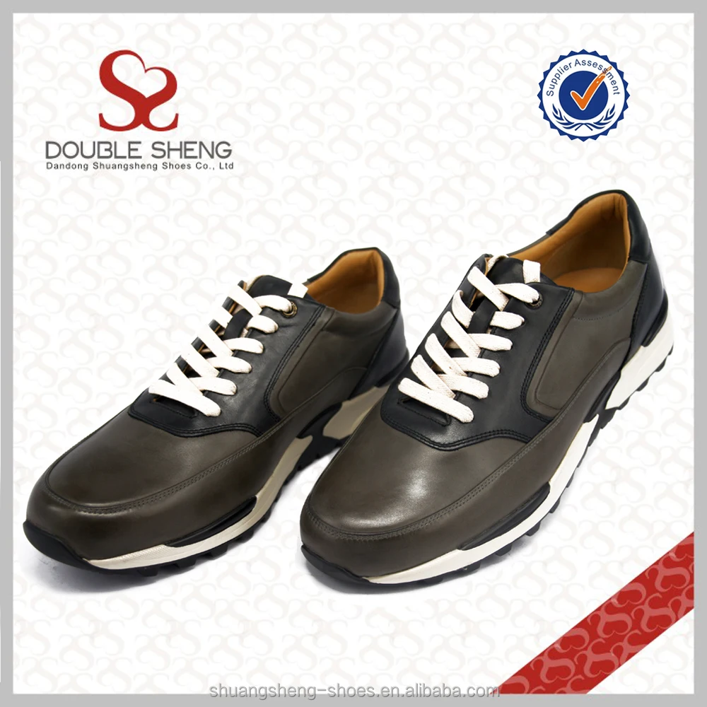 Bulk wholesale 100%nature leather cheap mens athletic shoes