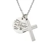 Customizable Memorial Replica Always Remember Cross and Dog Tag Necklace
