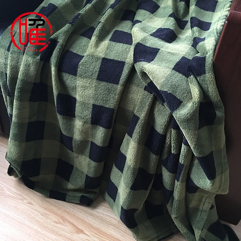 High Quality Olive Military Blanket Wholesale Polar Fleece Army Wool