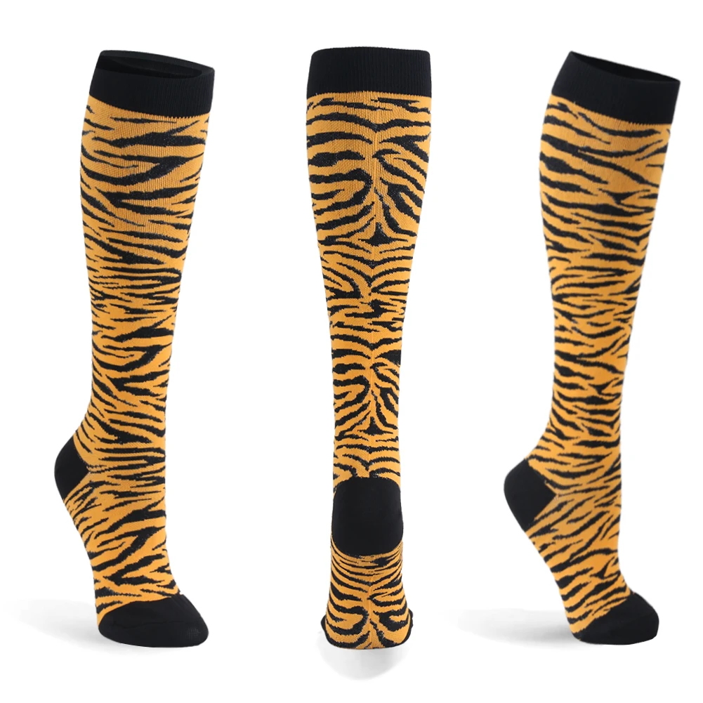 Hot Sale Cheap Tiger Pattern Women Ankle Sport Socks,Custom Logo
