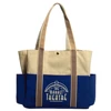 Eco Friendly Durable Promotional Logo Print Recyclable 600D Polyester Tote Shopping Bag With Long Shoulder Straps