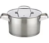 step & roll edge stainless steel cookware set