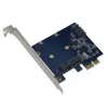 PCI express x1 to combo mSATA SSD + SATA III controller converter card msata mini pci express card
