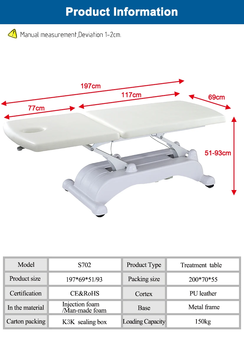 Beauty Salon Furniture Clinic Bed Medical Examination Bed Size Buy