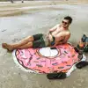 Wholesale donut beach towel portugal, water absorption fast drying non-stick sand microfiber beach round towel