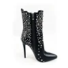 high quality winter heel rivet boots for women