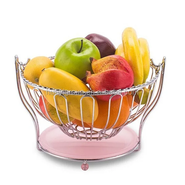 Chrome Fruit Bowl Holder Basket Table Top Stylish Quality Wire Chrome Fruit Bowl Holder Basket Table Top Stylish Quality Wire