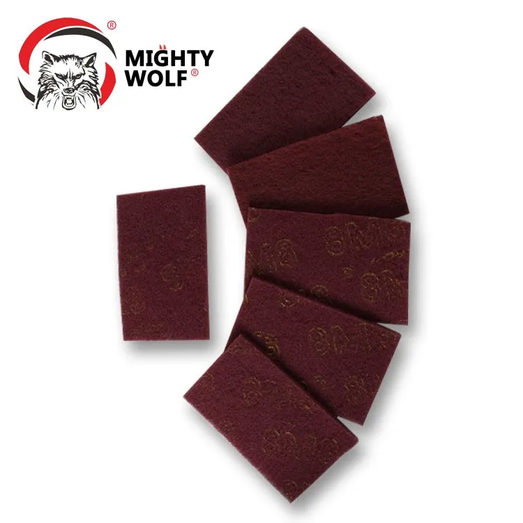 8m8 7447 Red Abrasive Scouring Pad Abrasive Nylon Scouring Pad In Sheet