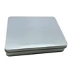 rectangular silver color blank cigarette tins with hinge lid