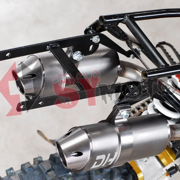 pit bike dual exhaust