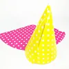 Fancy fruit shape party hat orange white and black color birthday party hat glitter blue boy party hat