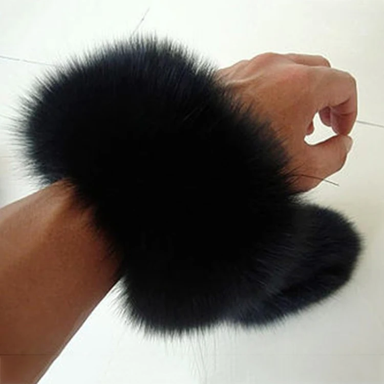 real fur cuffs