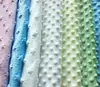 super soft minkee fabric/minky cuddle dimple dot used for baby mattress