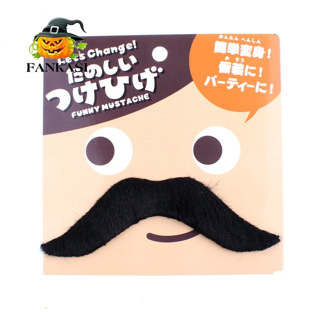 Character Beard With Tash Orange Character Novelty Fake False