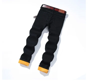 mens slim fleece lined pants