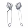 Amzong Hot Selling Stainless Steel Tea Strainer with Handle Extra Fine Mesh Quick Snap Easy Brewing Filter Ball