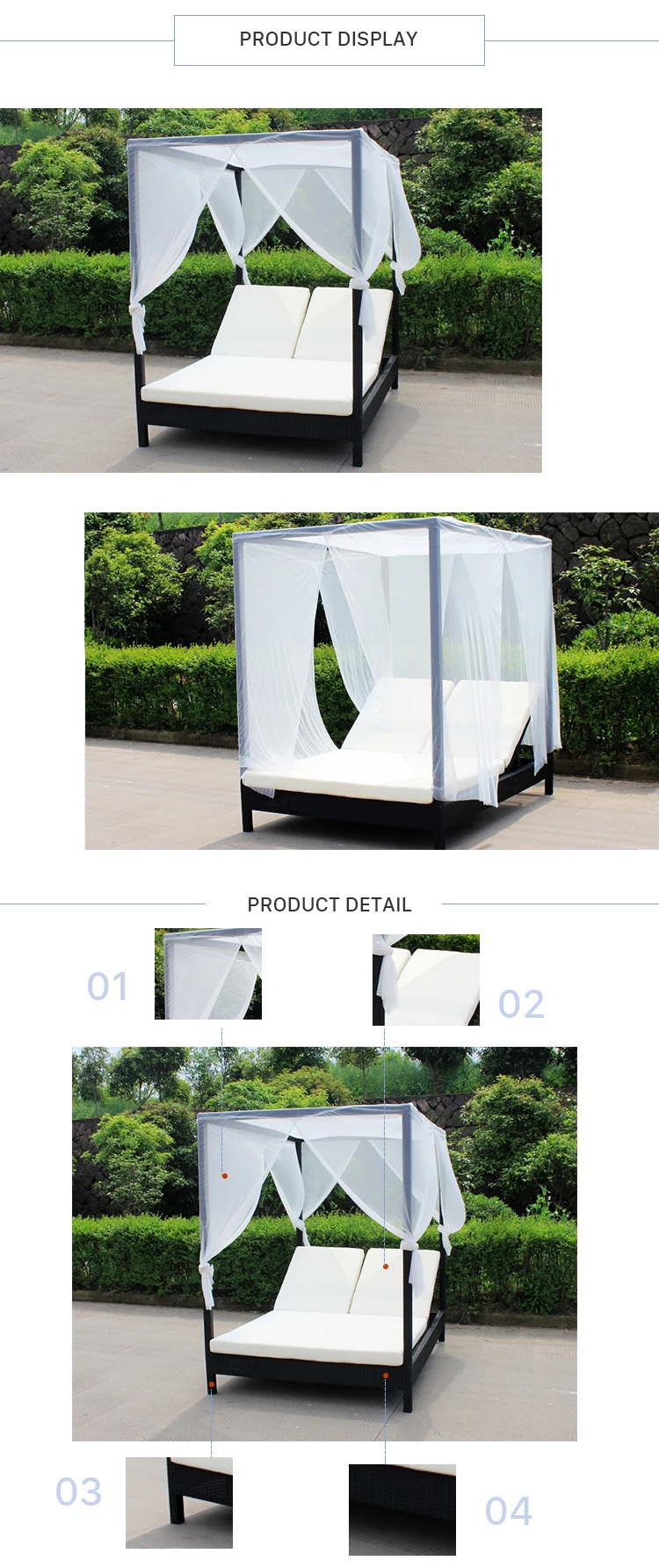 Receive Custom High-Ranking  Rattan Day Bed