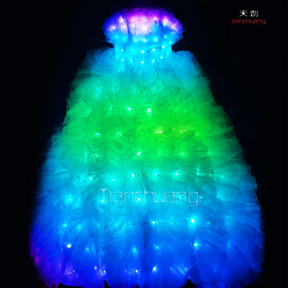 wedding dress with led lights