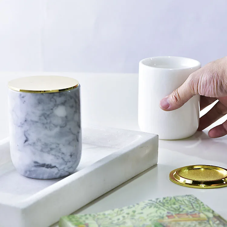 Wholesale Colored Marble Design Unique Candle Jars Buy Candle Jars