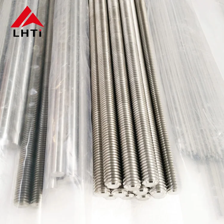 Gr2 Dia m6 m8 Titanium Threaded Rod For Titanium Racks Anodizing Jigs