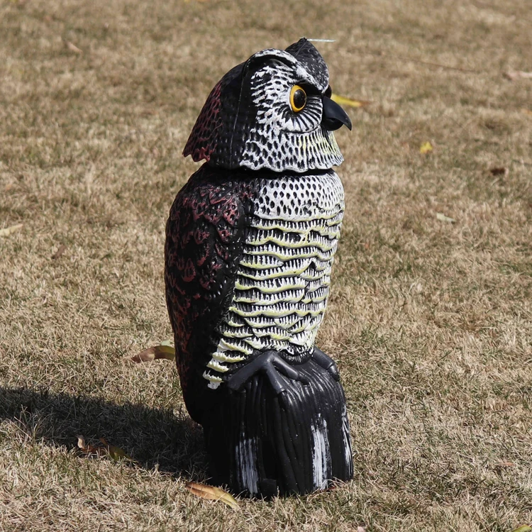 New Design Hunting Birds Decoys Owlshake The Head Decoy With Rotating