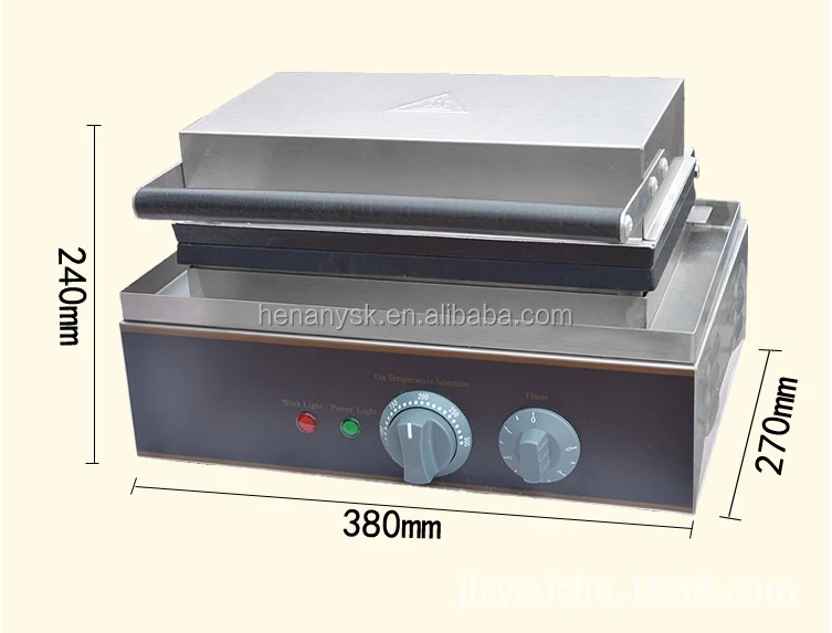 IS-FY-14 Stainless Steel Electric Nonstick QQ Egg Waffle Machine Baker 14 Pcs No-Stick Pan With Timer 0-5 Minutes 50-300 Degree
