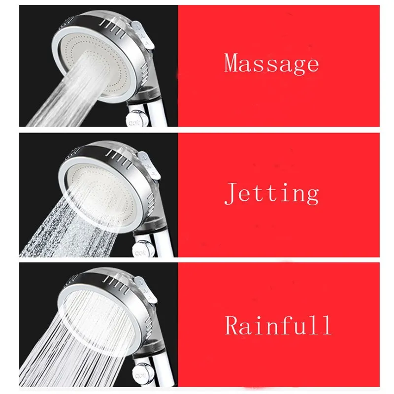Shower Head With Filter Beads,3 Modes Shower Envy Showerhead With On