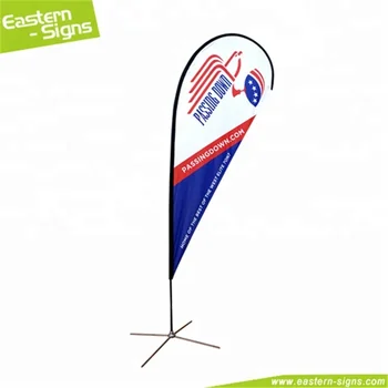 Outdoor Beach Advertising Wind Swooper Feather Flags Teardrop