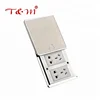 Cheap price 13A electronic flat push type floor mounting socket