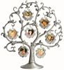 Pewter metal family tree photo frames