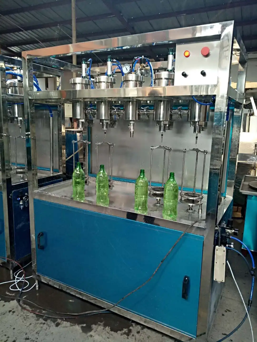 4 Heads Carbonation Drinks Manually Filling Machinery Buy Small Carbonated Drink Filling