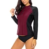 China Supply Tall Size Women Long Sleeve Working Out Rash Guard