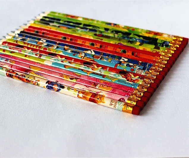 7 hb sharpened standard size shrink film wooden pencil for