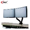 Gas Spring Desk Mount LCD Flexible Adjustable Monitor Arm for Dual 13" - 27" TV Size
