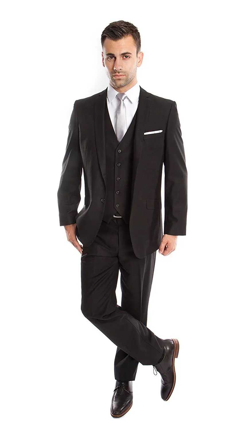 Robert Graham Mens Penbro Modern Fit 2 Button Notch Lapel Side Vent Suit