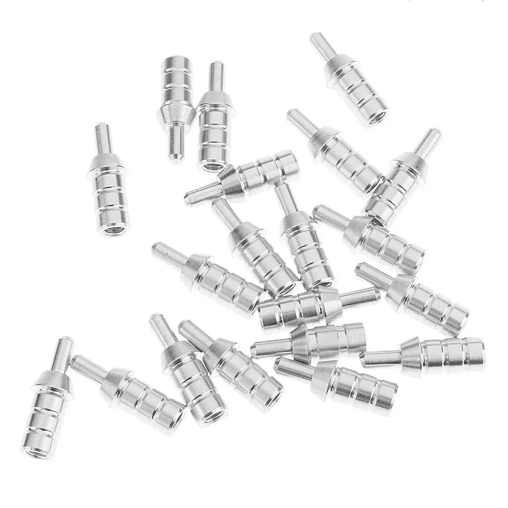Baoblaze 12 Pieces Archery Aluminum Arrow Inserts 6.2mm Arrow Part Accessories
