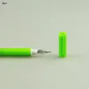 Green Leaf Plastic Pen with cap good smooth writing