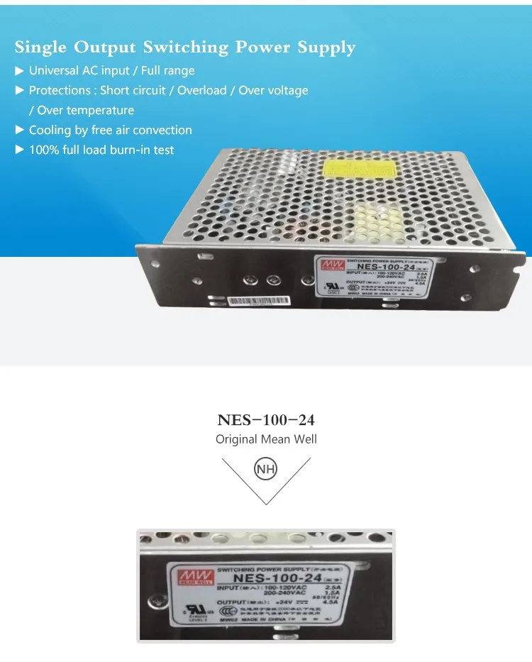 Mean Well Nes-100-24 100 24v Power Supply 100w 24v Psu - Buy 100w 24v ...