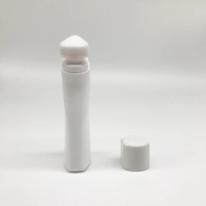 Empty Pe 75ml 100ml Plastic Shoe Polish Bottle With Triangle Sponge