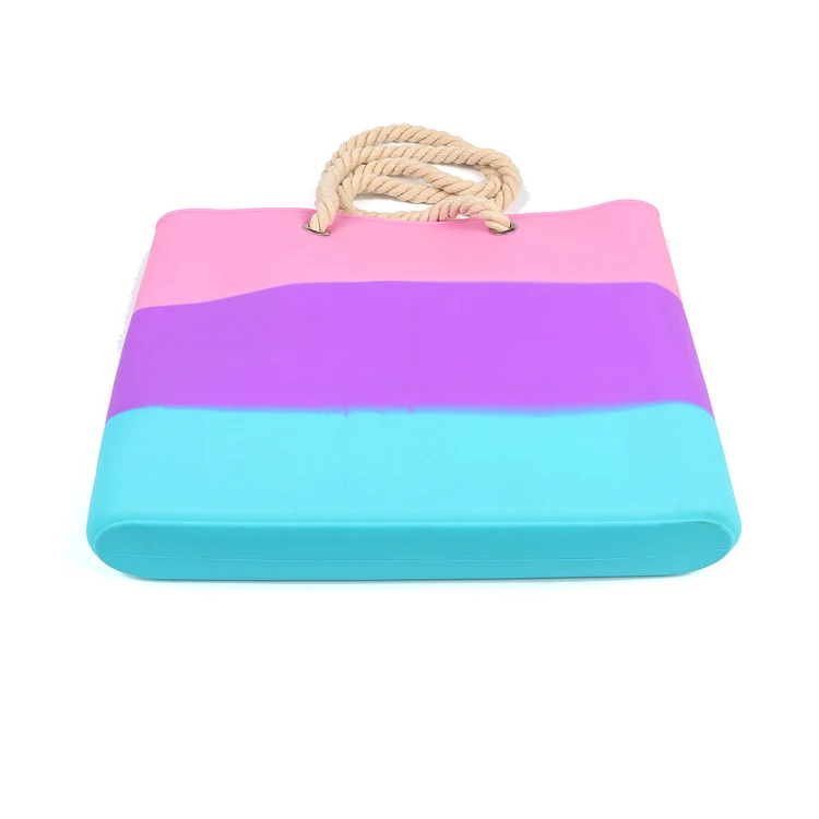 Hot Sale New Design Shopping Silicone Waterproof Tote Bag Outdoor Beach