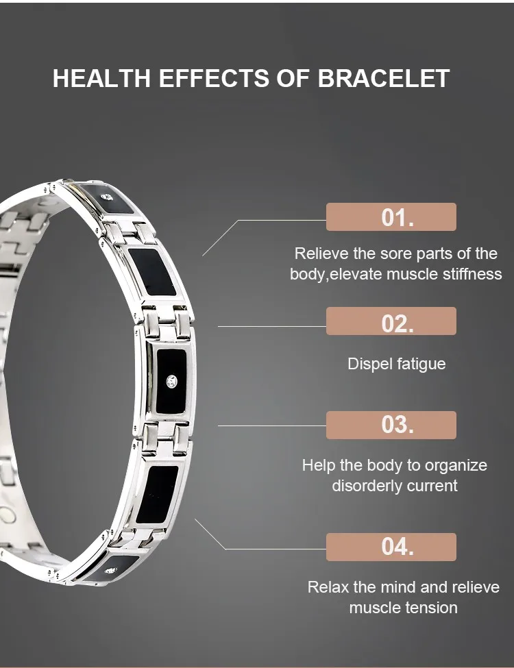 Black Color Jewelry Blood Pressure Control Bracelet Buy Blood