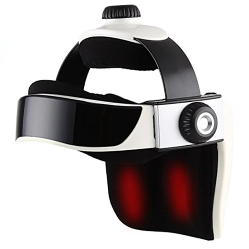 Automatic Air Pressure Head Massager Helmet Dual Vibrating Electric