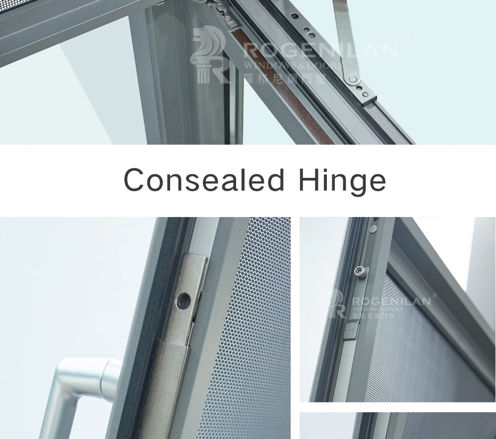 ROGENILAN 100 series New thermal break style casement windows with germany hardware