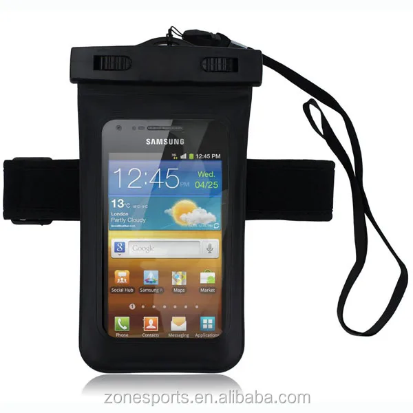 waterproof bag with arm band, waterproof pouch with headset hole,water proof case for iphone