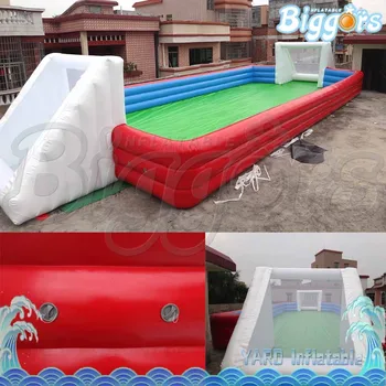 inflatable soap soccer field