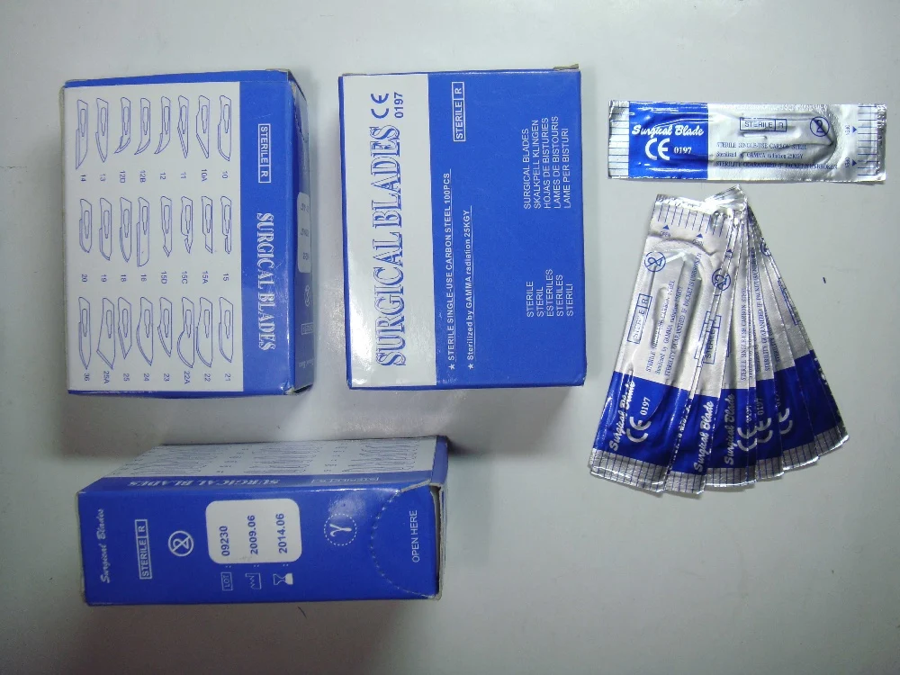 Stainless steel Knife Blade Carbon Disposable Surgical Scalpel Blades