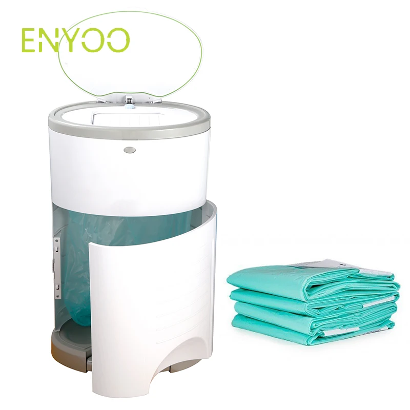 Blue,White Color 4 Count Diaper Pail Liner Refills 100 Compatible With