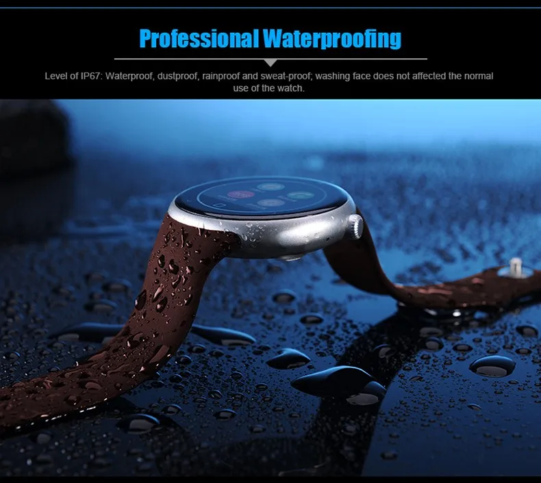 C1 Smart Watch 1.22 Dual Bluetooth IP67 Waterproof Heart Rate Monitor Siri Gesture Control Remote Camera for Android iOS