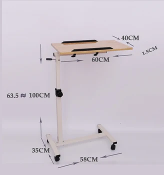 Movable Medical Bedside Table With Wheels For Hospital Used Tables Folding Wheel Adjule Product On