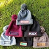 Factory Supply knitted cap with custom logo patterns for girls in winter